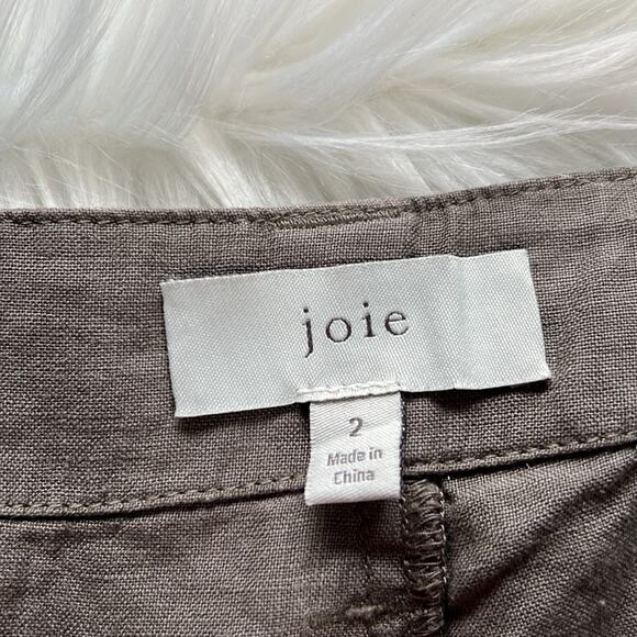 Joie Green Linen Telutci Cargo Pants - Picture 6 of 8